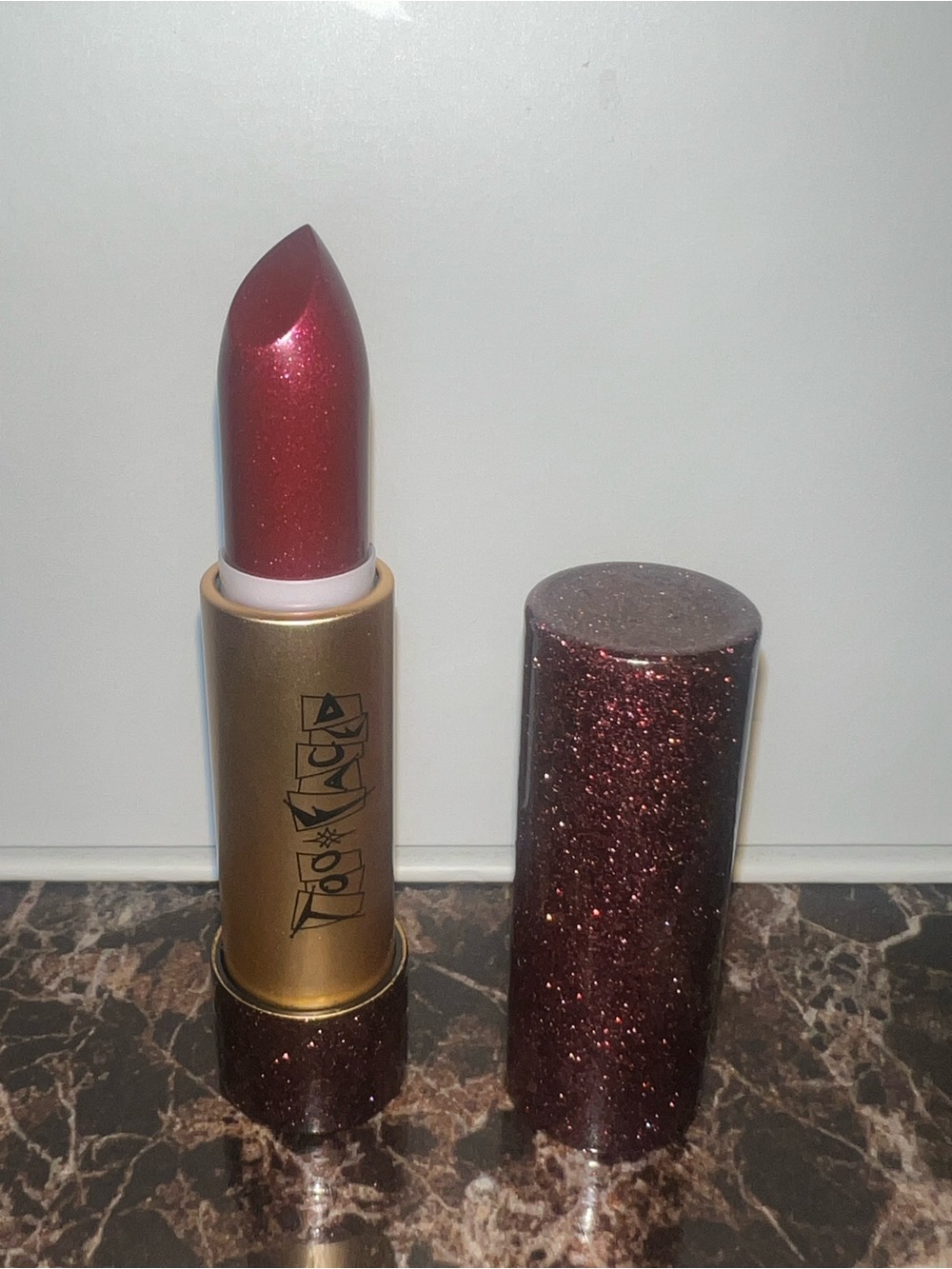 Too Faced Metallic Lipstick - Hot Flash NO BOX